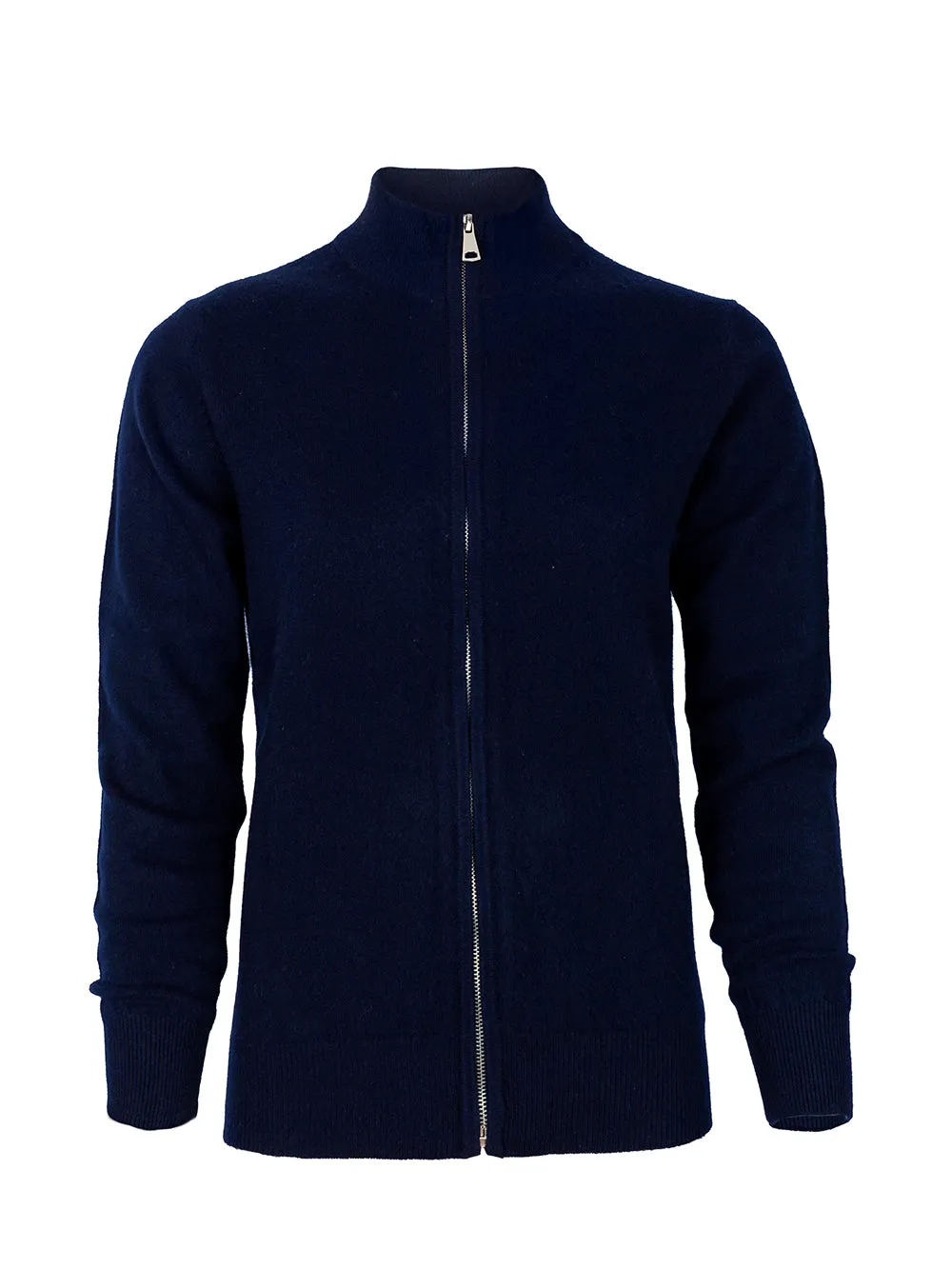 100% Mongolian Cashmere Zip Cardigan