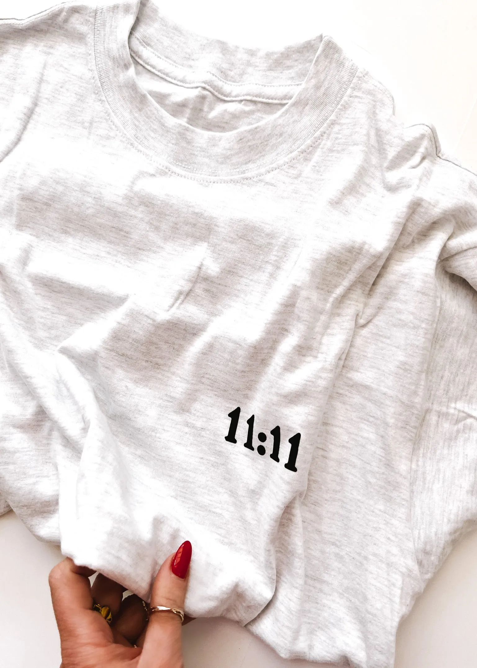11:11 ANGEL NUMBERS SIDE SLIT TEE