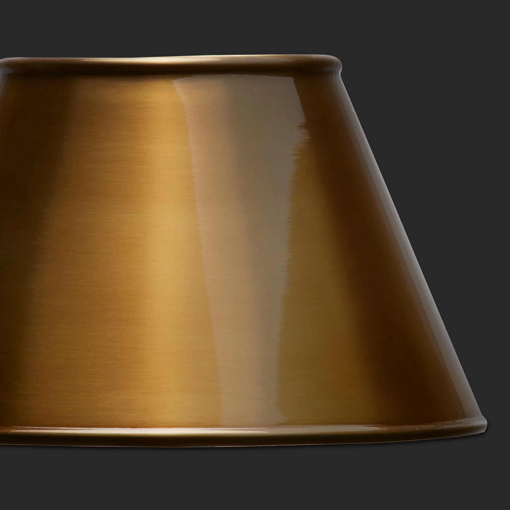 20cm straight empire shade in brasso