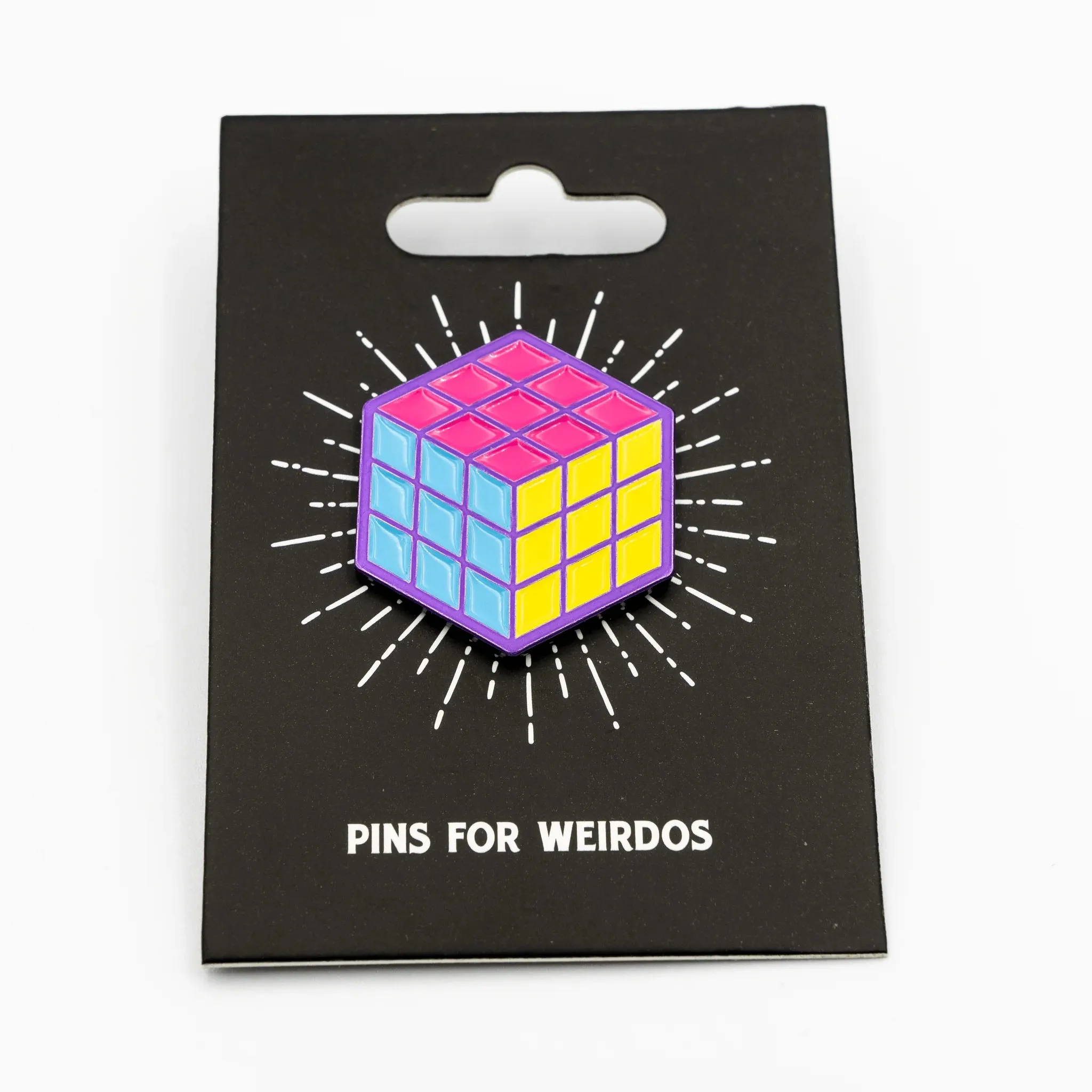 80s Magic Puzzle Cube Soft Enamel Pin