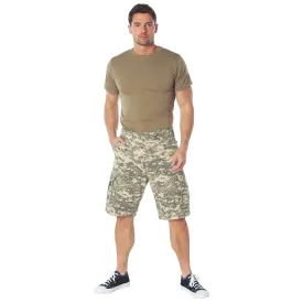 ACU Digital Camouflage - Military Vintage Paratrooper Cargo Shorts