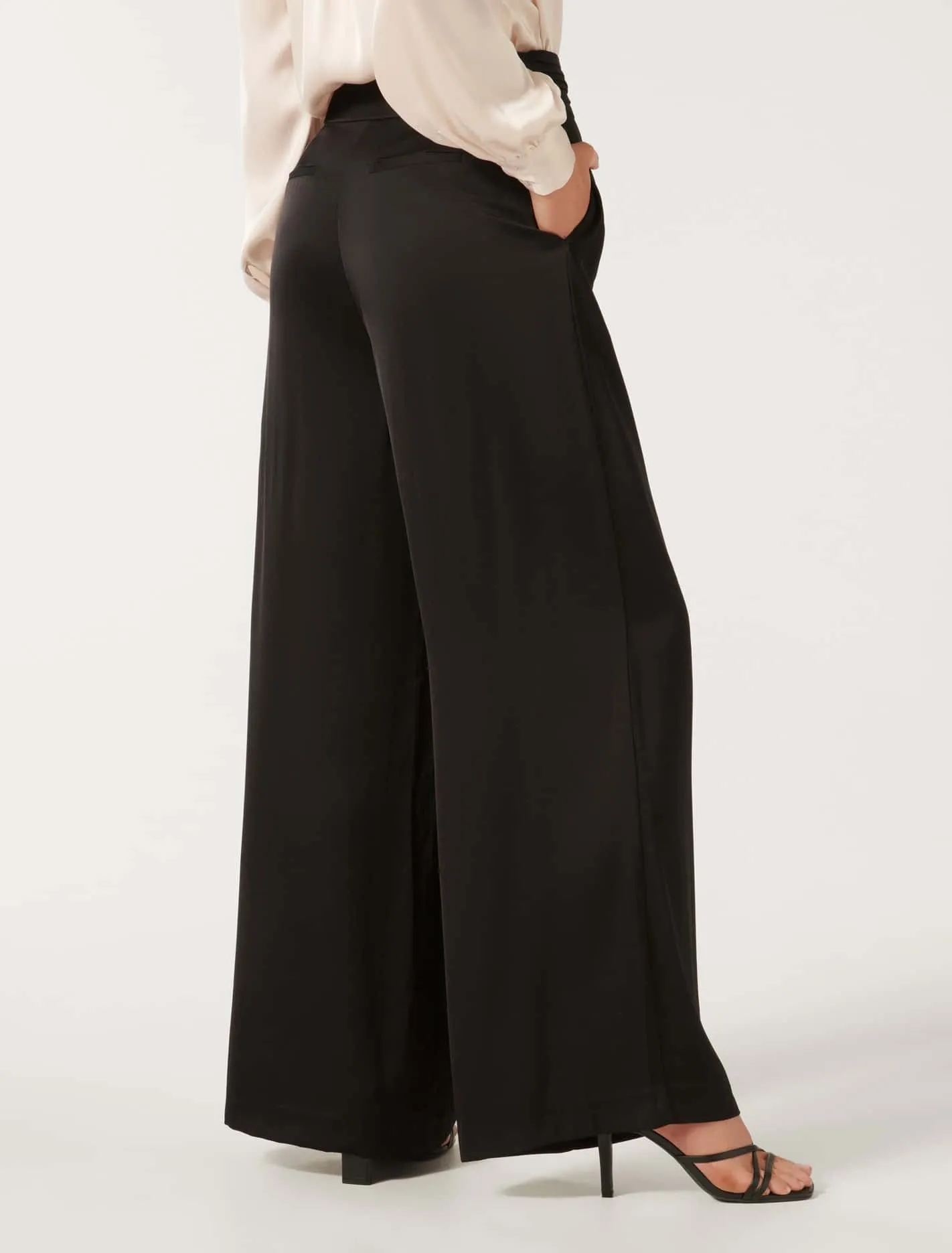 Adriana Satin Wide Leg Pants