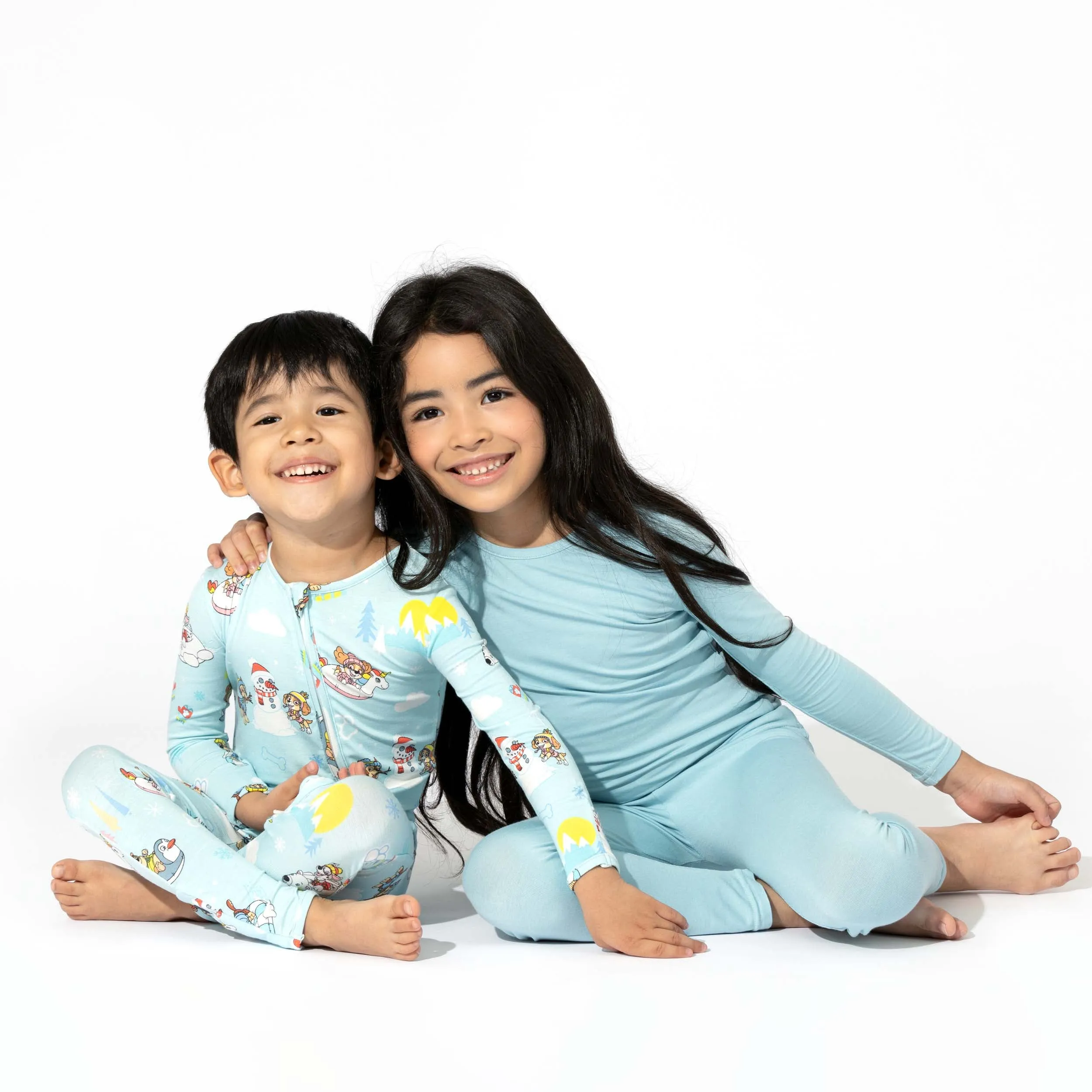 Adventure Blue Bamboo Kids Pajamas