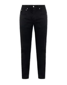 ALEXANDER MCQUEEN Men's Black Tapered-Leg Jeans for FW23