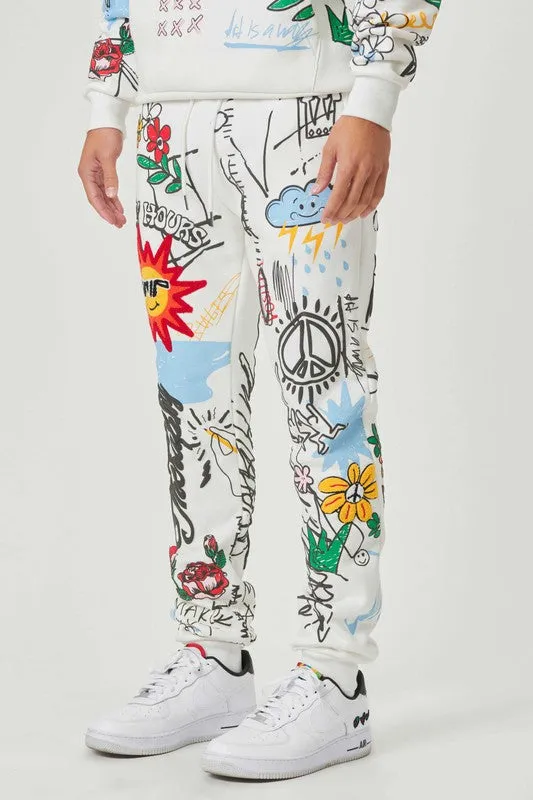 ALL OVER GRAPHIC JOGGER