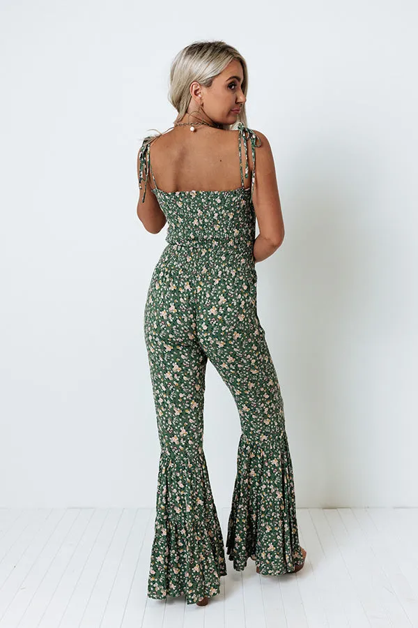 All Smiles In Soho Jumpsuit in Olive