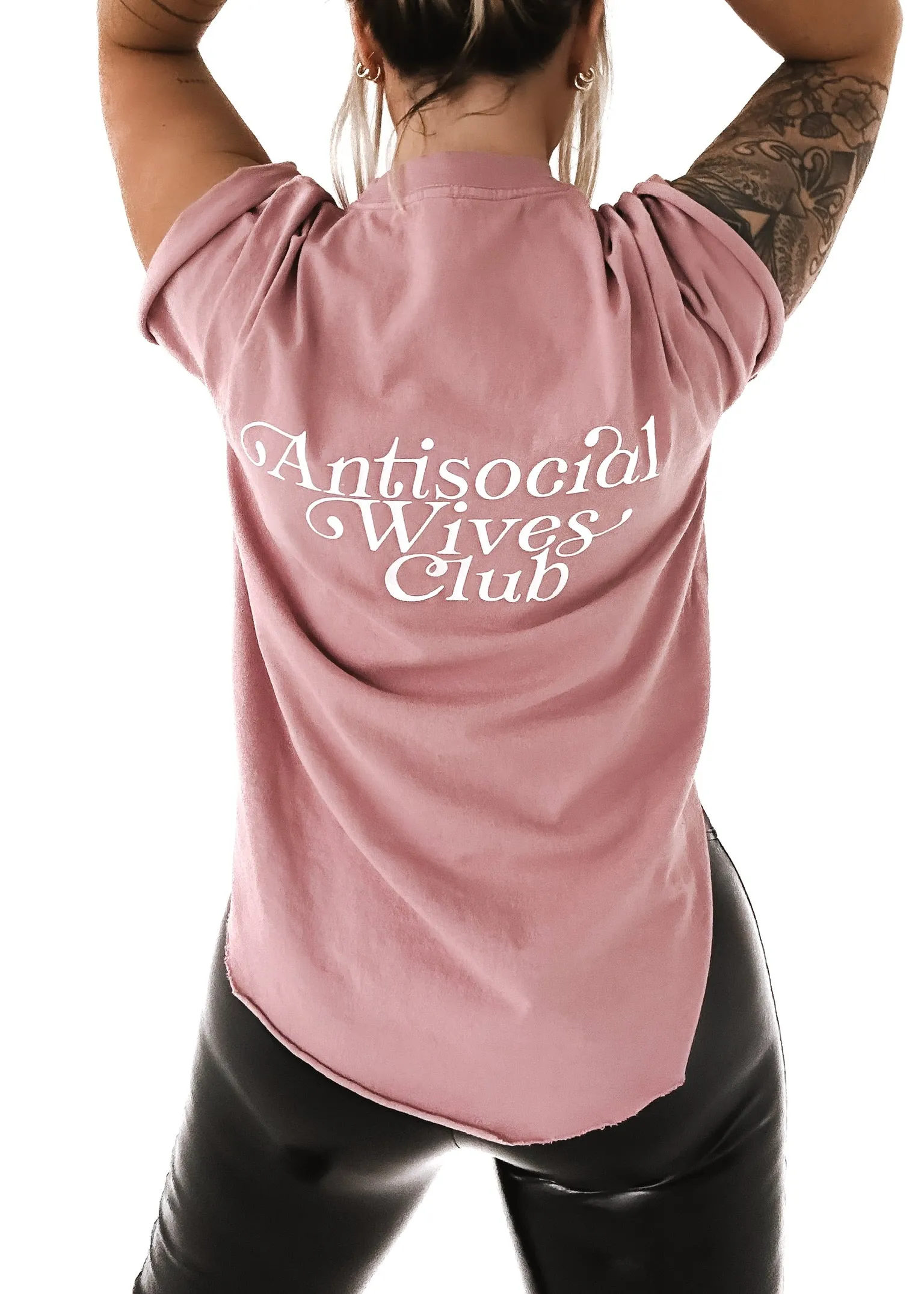 ANTISOCIAL WIVES CLUB SIDE SLIT TEE