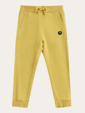 Badge jog pant - Misted Yellow