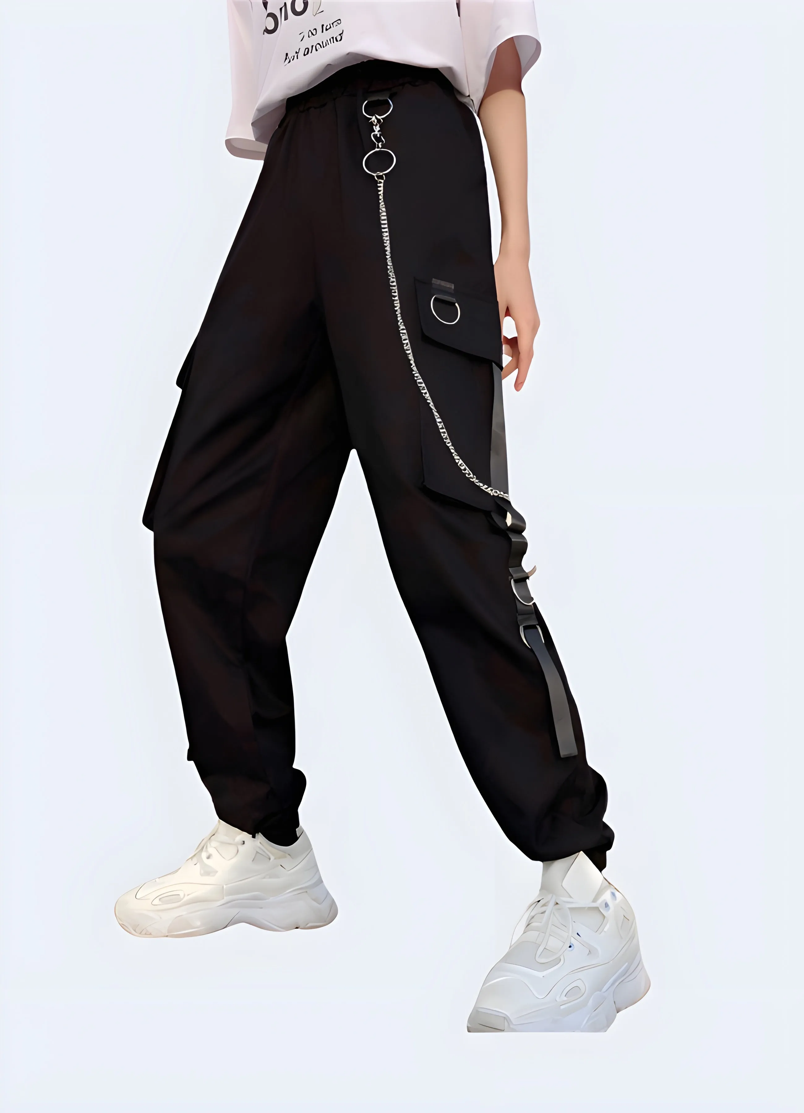 Baggy Black Cargo Pants Women's