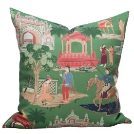 Bara Bazaar Pillow Cover in Viridian