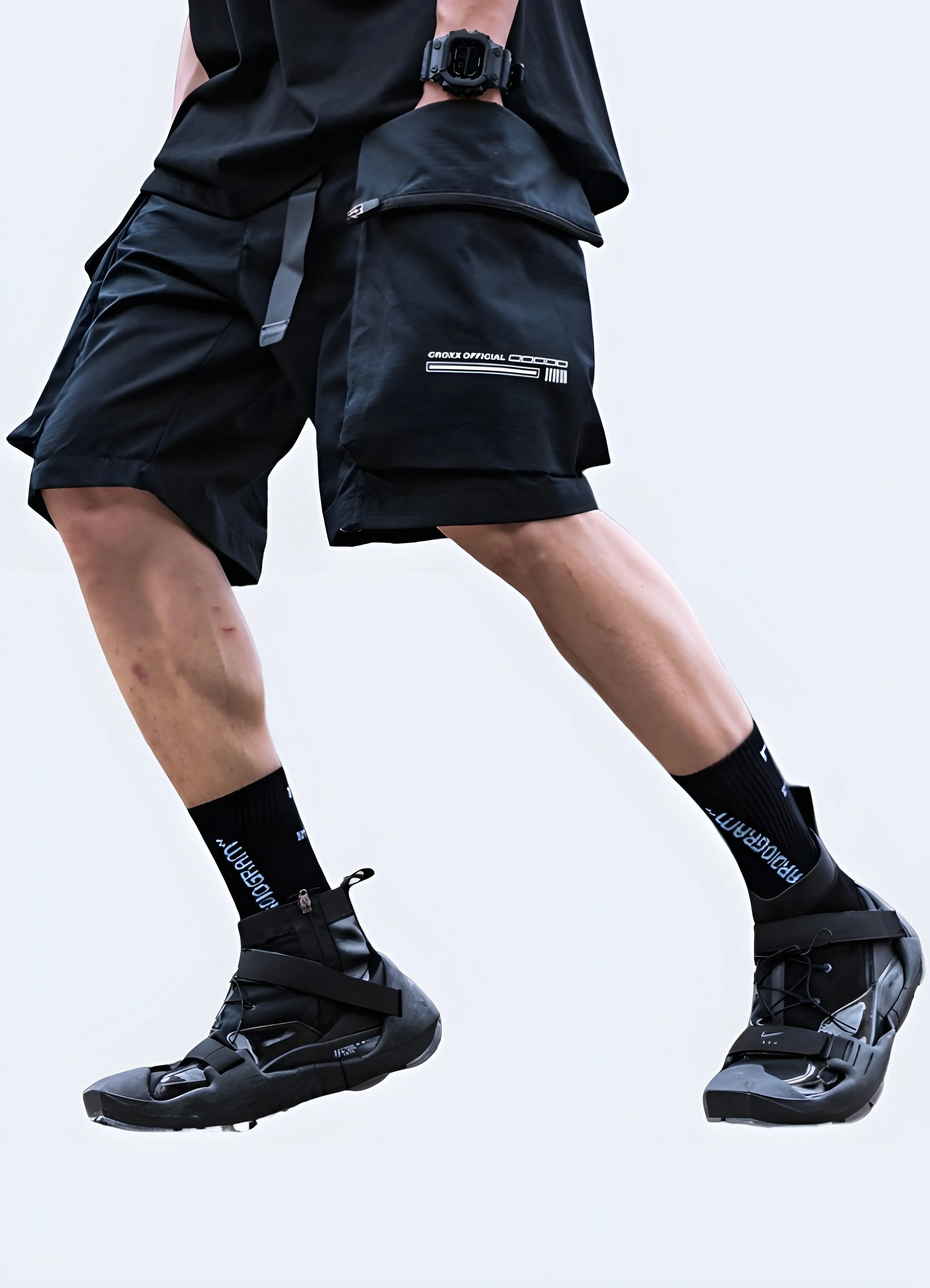 Black Cargo Shorts