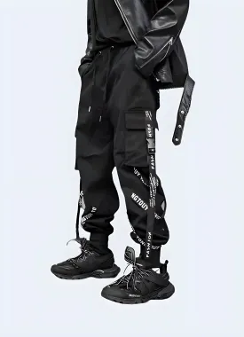 Black Techwear Cargo Pants