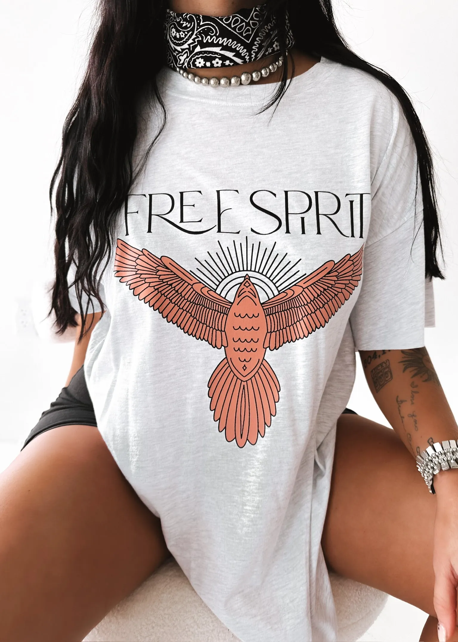 BOHEMIAN SPIRIT SIDE SLIT TEE