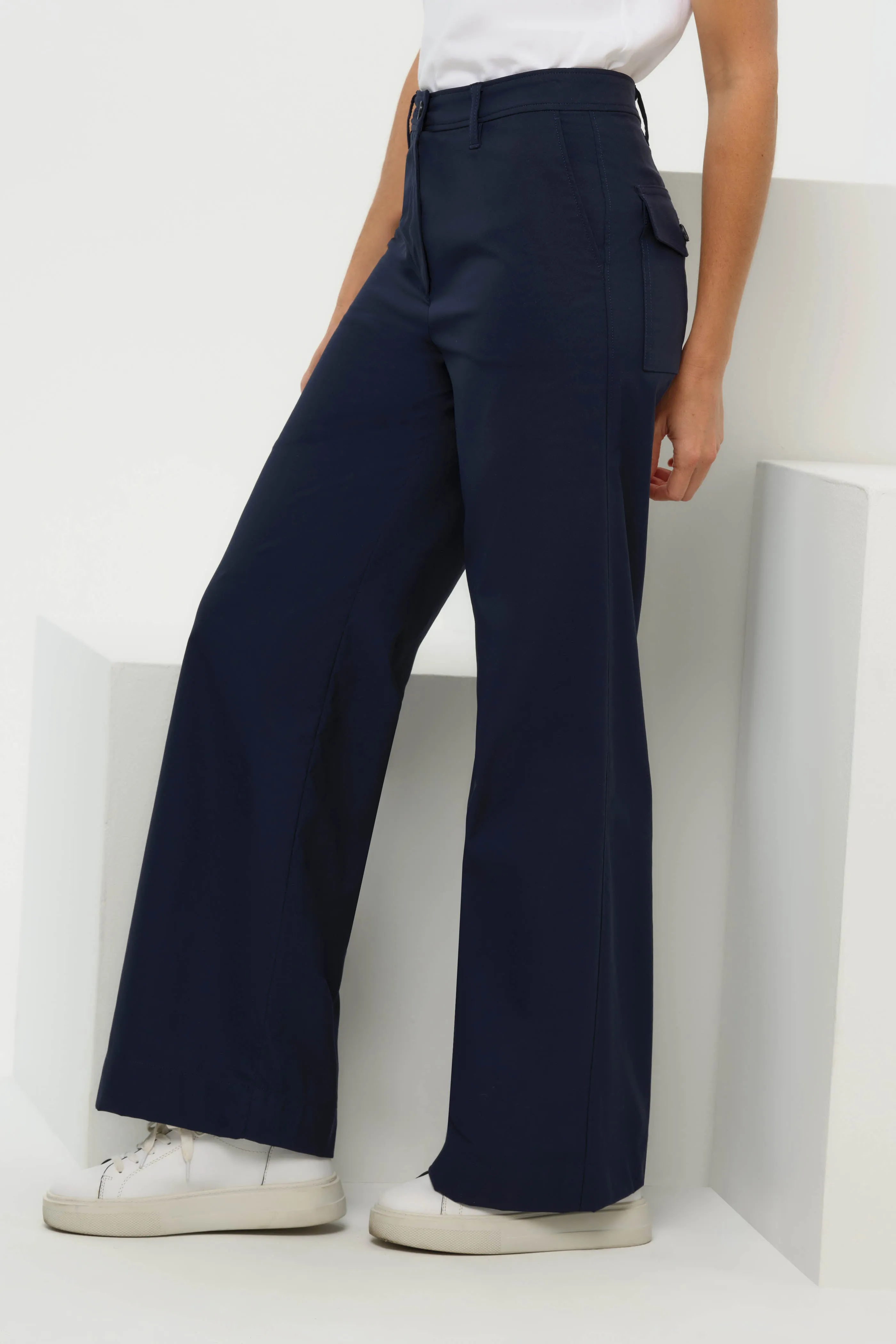 Brooklyn Wide Leg Mid-weight Pant