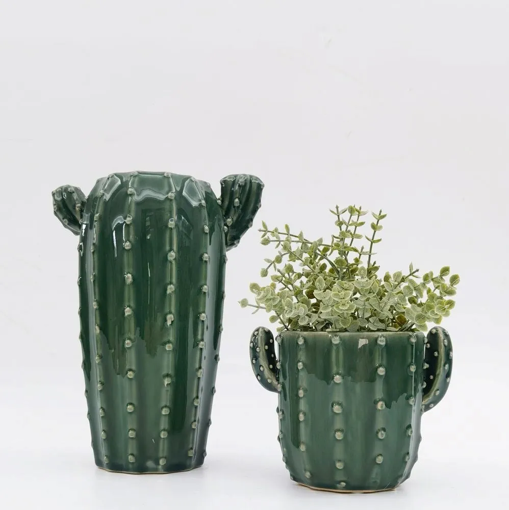 Cactus Planter Green 16cm