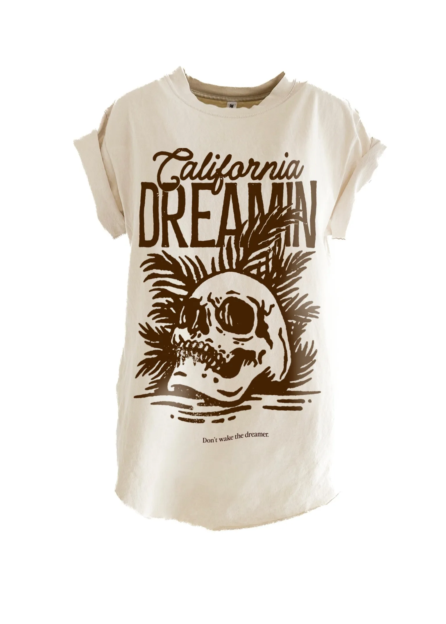 CALIFORNIA DREAMIN SIDE SLIT TEE