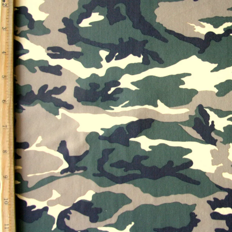 Camoflauge Nylon Lycra Swimsuit Fabric