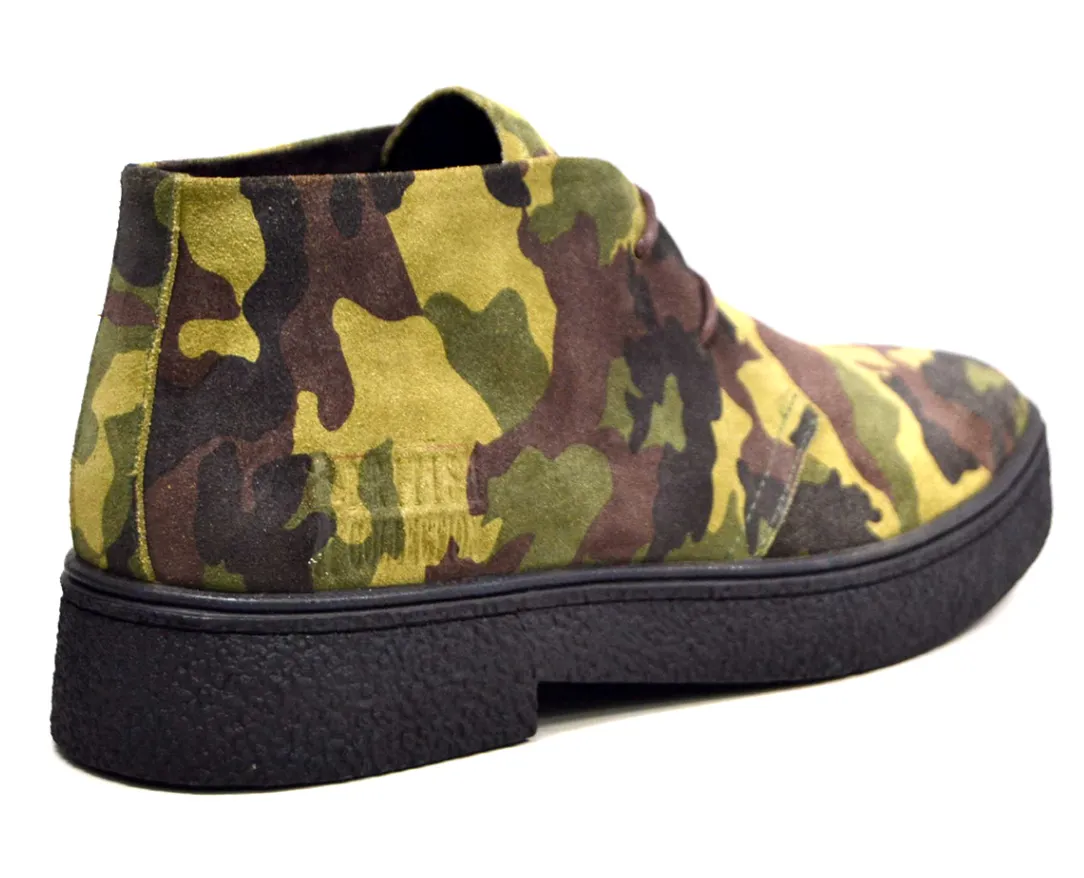 Classic PlayBoy Suede Camouflage Chukka Boots - Stylish and Comfortable