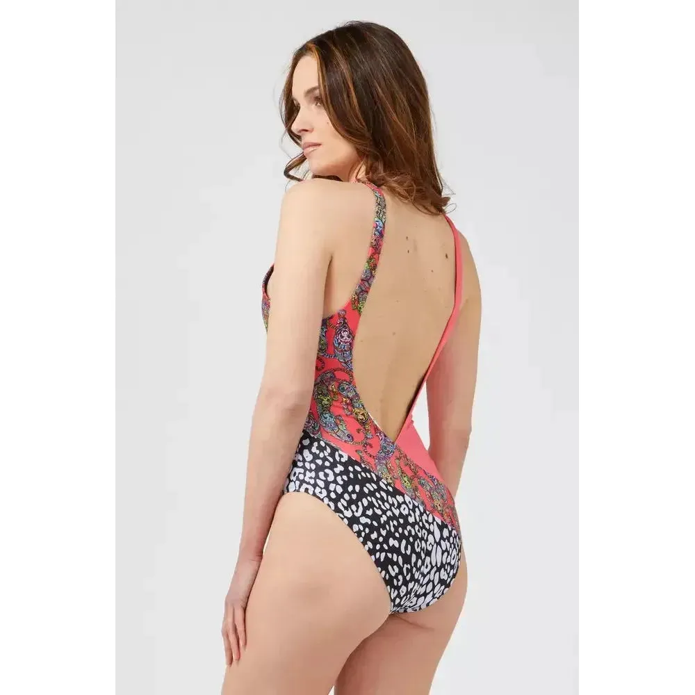 Custo Barcelona Fuchsia Polyester Women Swimsuit