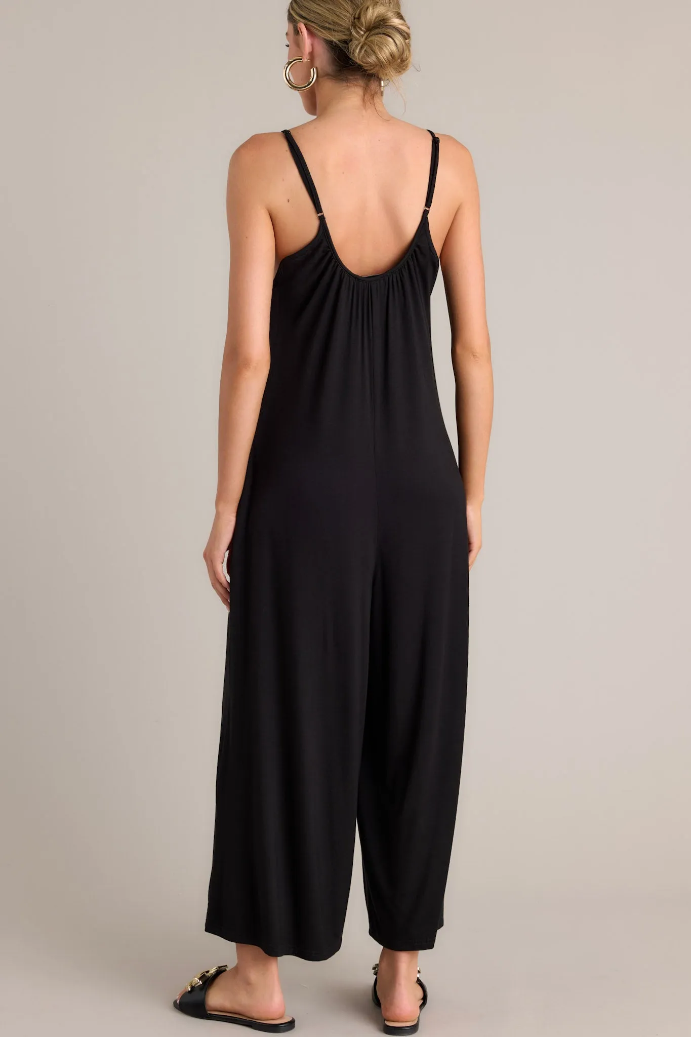 Days Off Black Wide Leg Jumpsuit