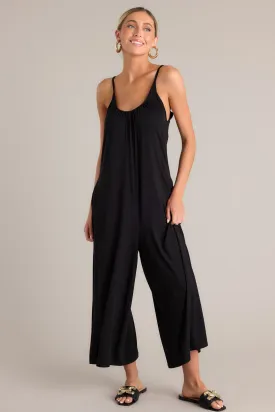 Days Off Black Wide Leg Jumpsuit