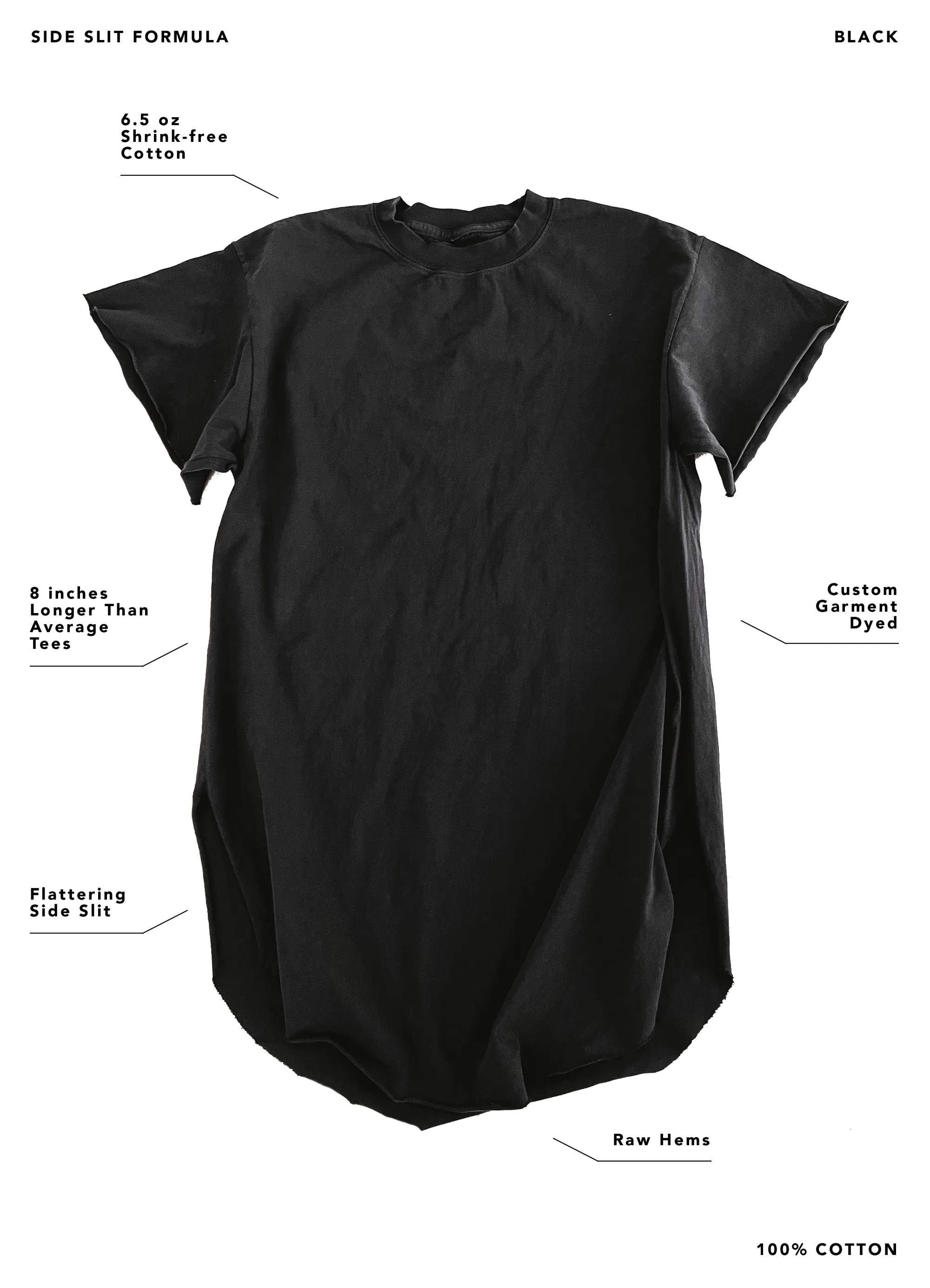 DAYTONA AMERICA'S BEST SIDE SLIT TEE