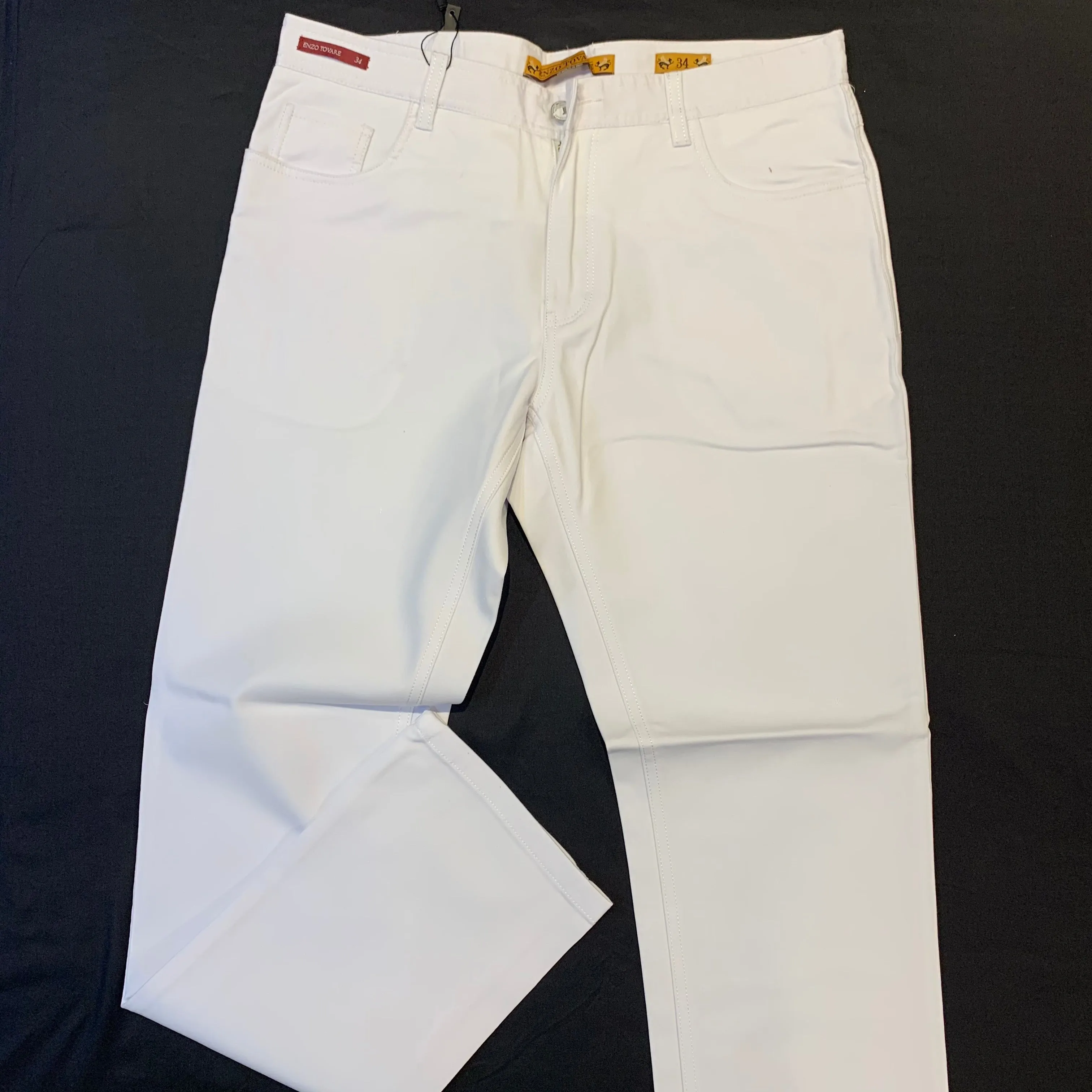 Enzo Beta Skinny-27 White High-end Pants