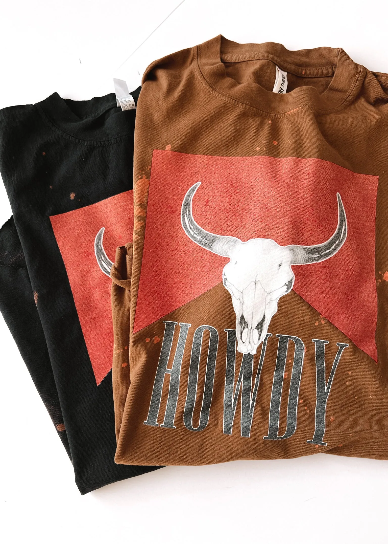 FINAL SALE: MESS WITH THE BULL BLEACHED OUT SIDE SLIT TEE