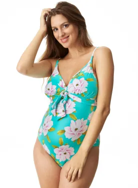 Floral Printed Maternity Swimsuit