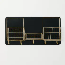 Golden Mesh Wall Pocket Organizer