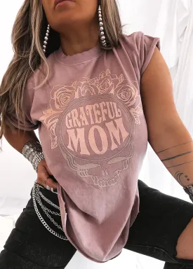 GRATEFUL MOM SIDE SLIT TEE