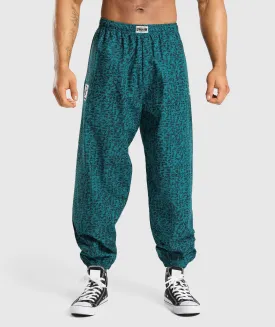 Gymshark Printed Pumper Pants - Ocean Teal