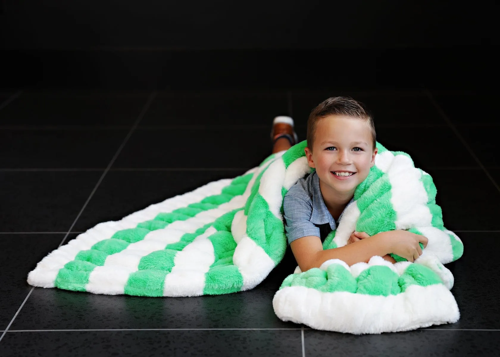 Hugs Green Apple Blanket