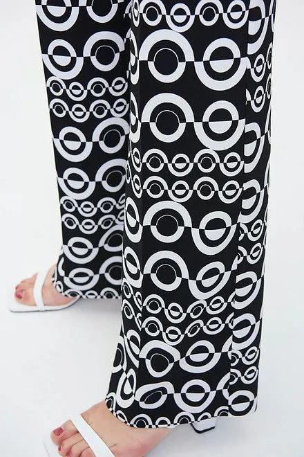 Joseph Ribkoff Geometric Print Wide Leg pants