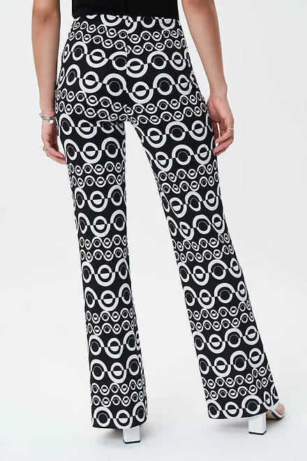 Joseph Ribkoff Geometric Print Wide Leg pants