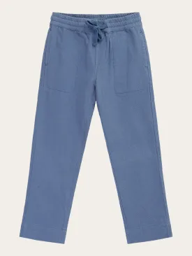 Loose crushed cotton pants - GOTS/Vegan - Moonlight Blue