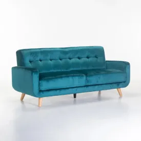 LUNA VELVET 3 SEATER COUCH