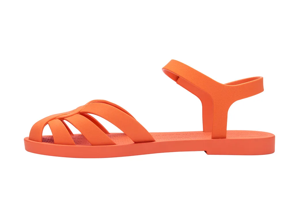 Melissa Sun Paradise AD Orange Flat Sandal For Women