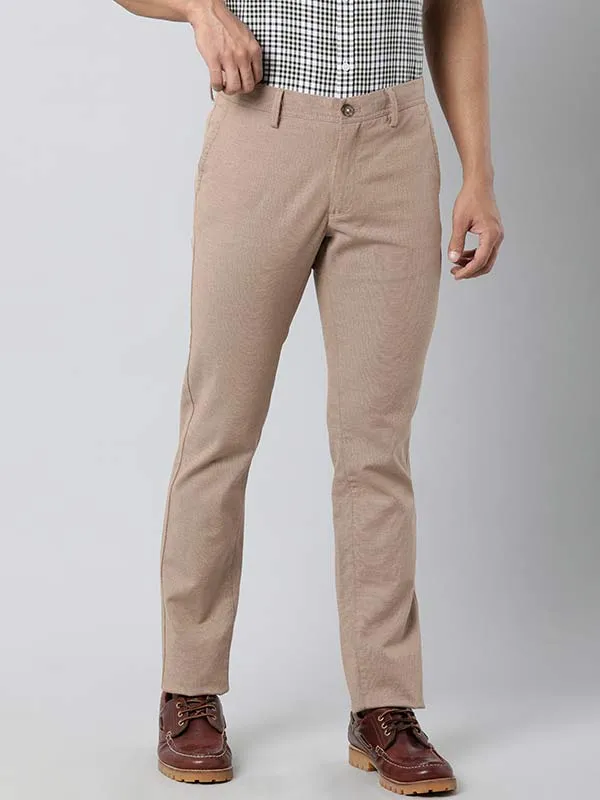 Men Brooklyn Fit Polyester Blend Trouser