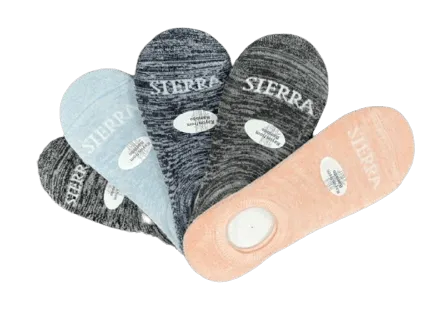 No Show Arch Support Bamboo Cushioned Socks for Women