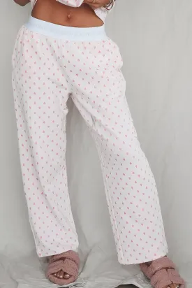 Pretty In Sleep Pink Heart PJ Pants