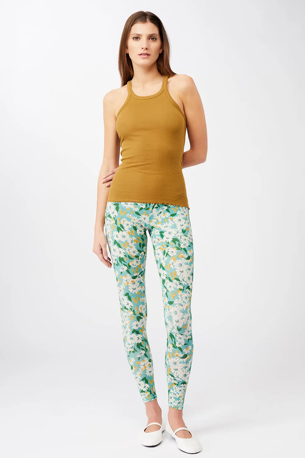 Printed Leggings (Print Tea Garden)