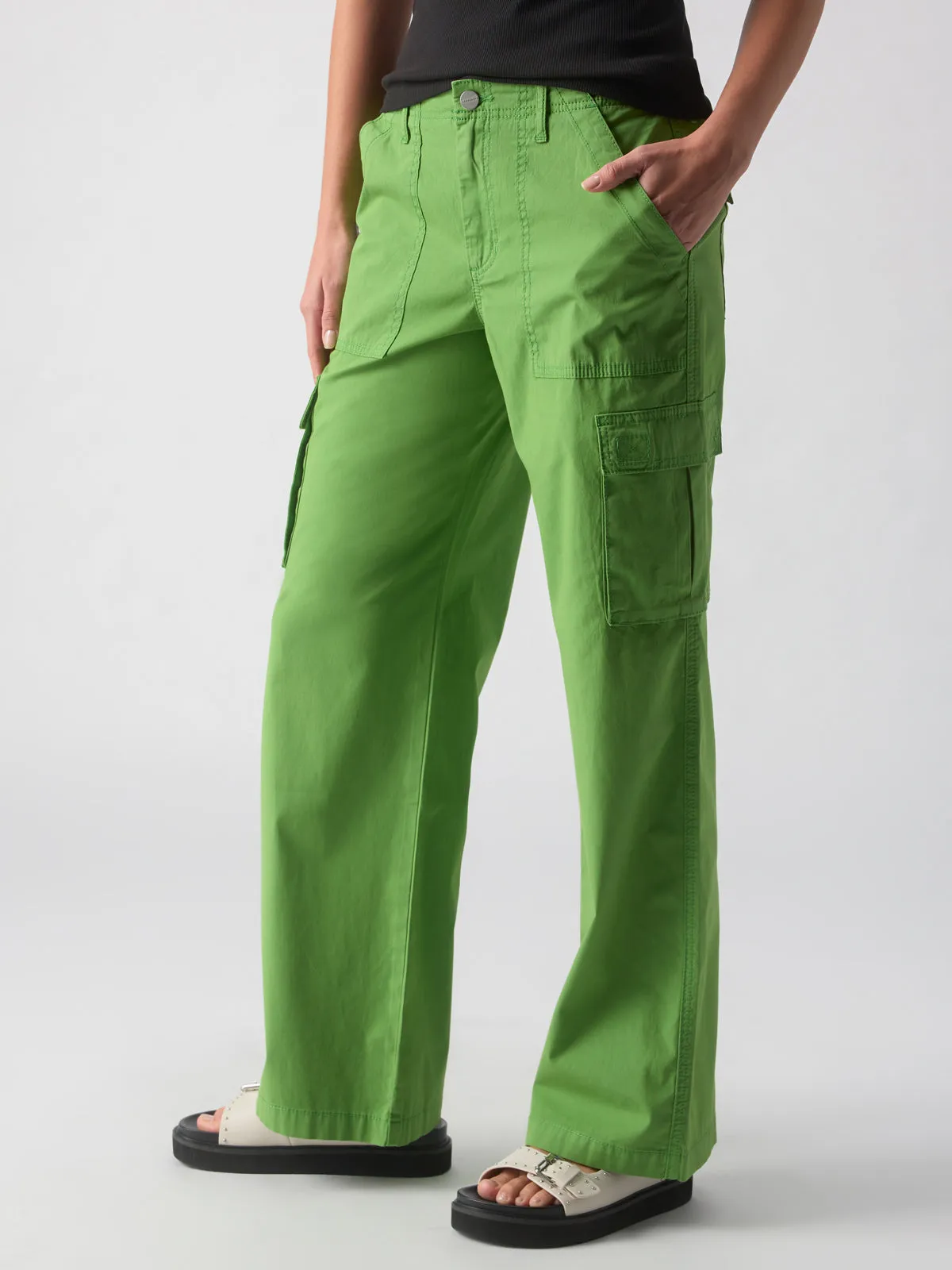 Reissue Cargo Standard Rise Pant Washed Chlorophyl