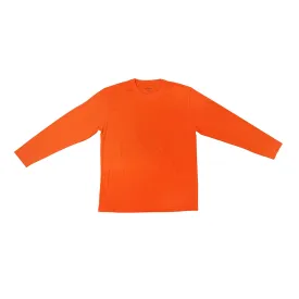 Safety Work Hi-Vis Long Sleeve T-Shirt - Orange