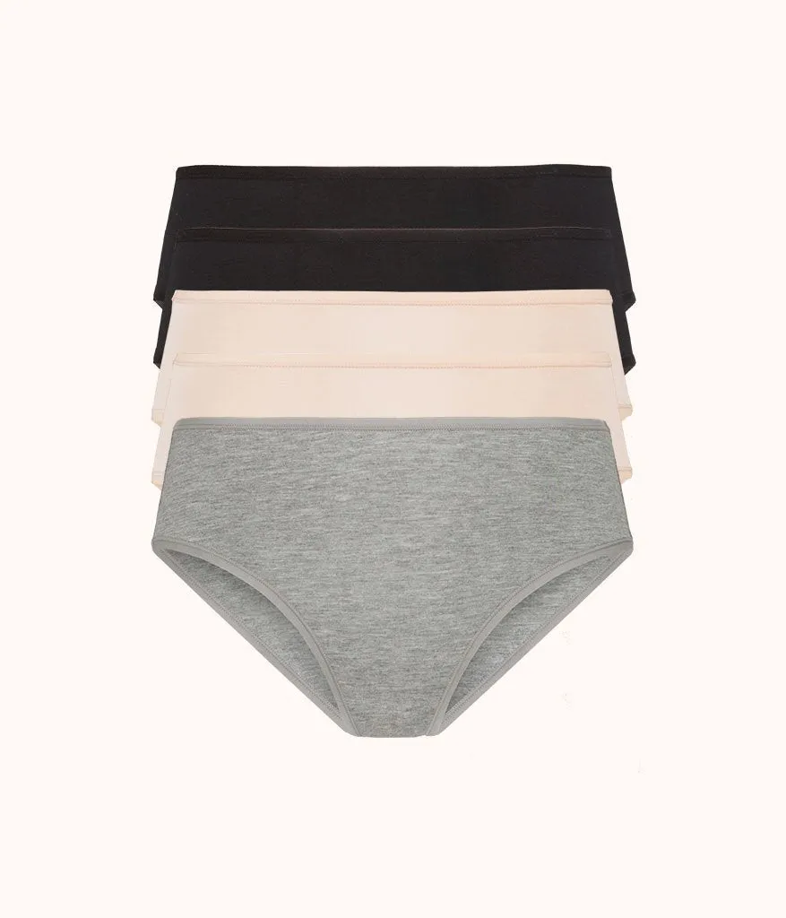 The All-Day Brief 5-Pack: Heather Gray/Jet Black/Toasted Almond