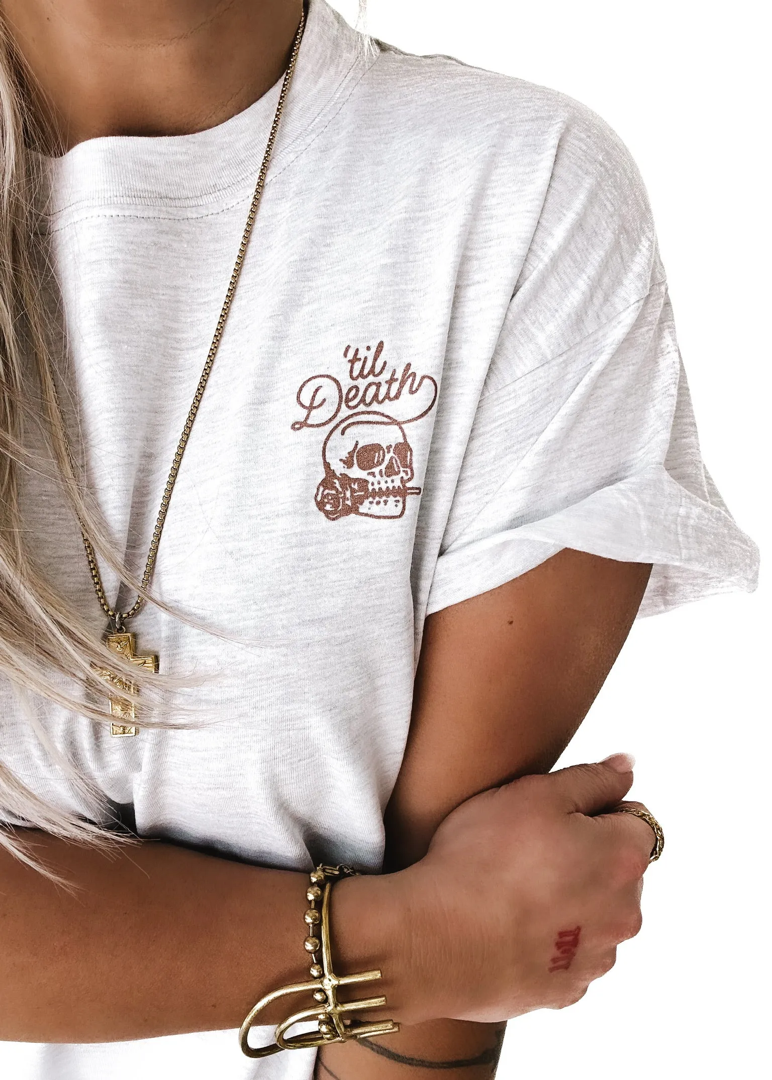 'TIL DEATH MY LOVE SIDE SLIT TEE