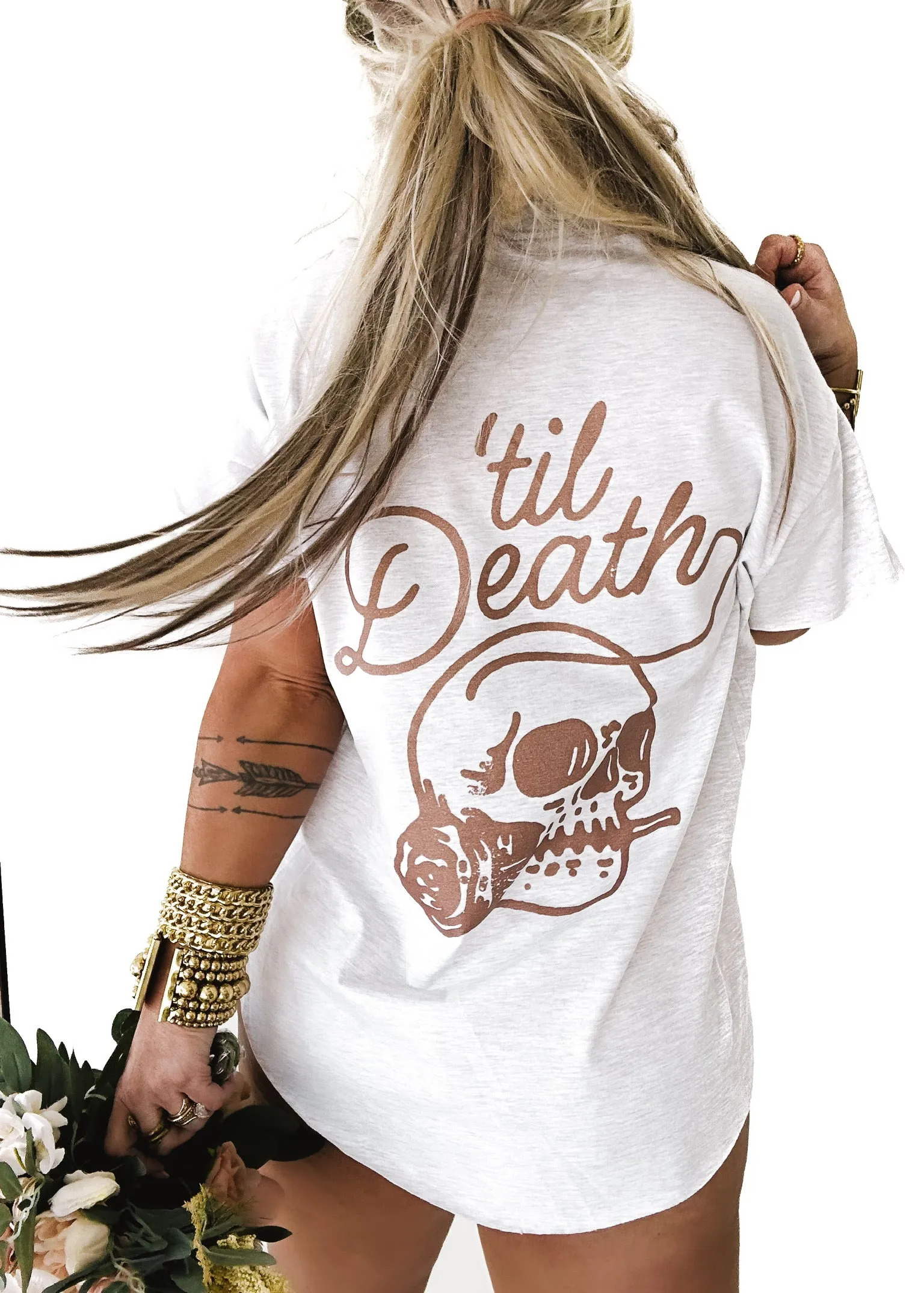 'TIL DEATH MY LOVE SIDE SLIT TEE