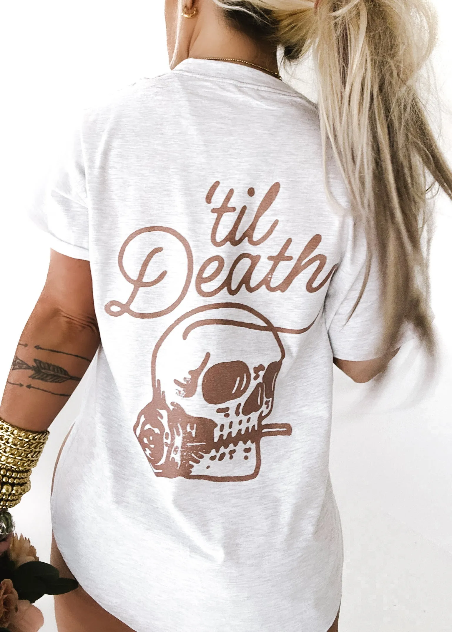 'TIL DEATH MY LOVE SIDE SLIT TEE