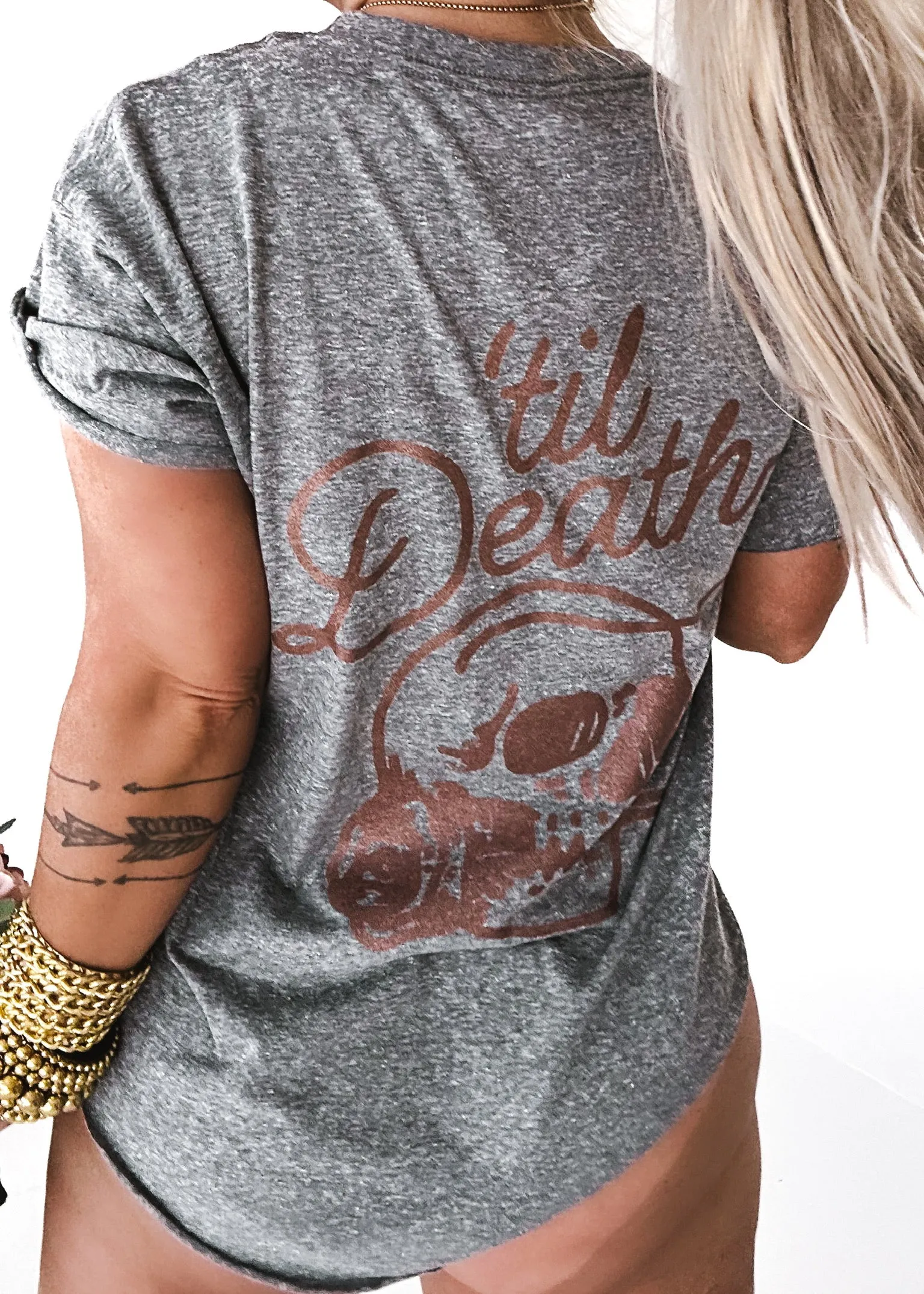 'TIL DEATH MY LOVE SIDE SLIT TEE