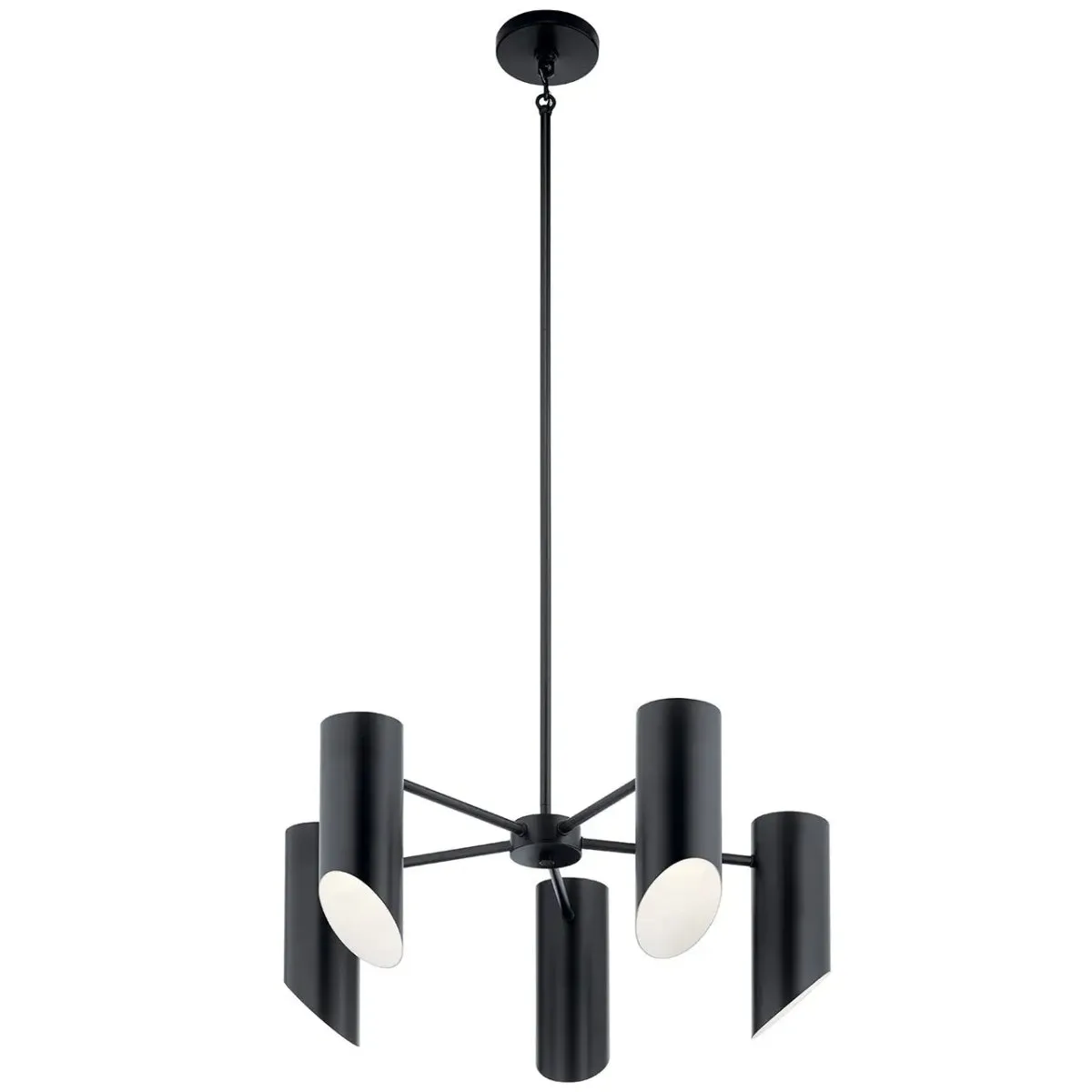 Trentino 26" 5-Light Chandelier, Black Finish
